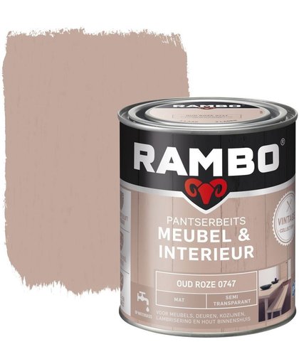 Rambo Pantserbeits Meubel&interieur Mat Oud Roze 0747-0,75 Ltr