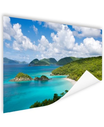 FotoCadeau.nl - Caribische eilanden en stranden Poster 90x60 cm - Foto print op Poster (wanddecoratie)