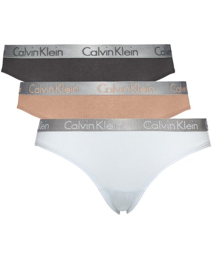 Calvn Klein Bikini Slip 3-Pack Unity - Ashford Grey - Tear Drop-XS