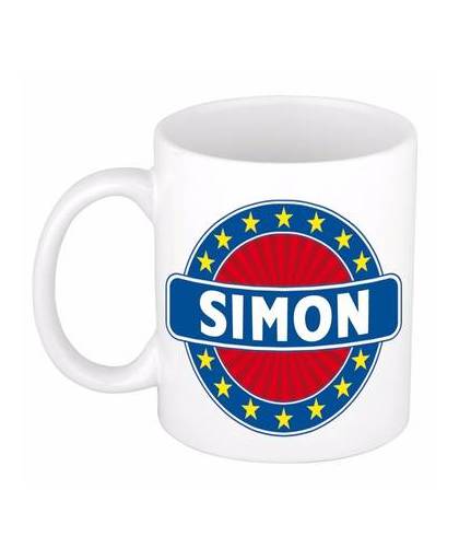 Simon naam koffie mok / beker 300 ml - namen mokken
