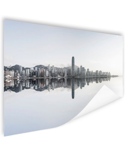 FotoCadeau.nl - Hongkong skyline Poster 120x80 cm - Foto print op Poster (wanddecoratie)
