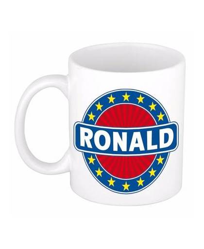 Ronald naam koffie mok / beker 300 ml - namen mokken