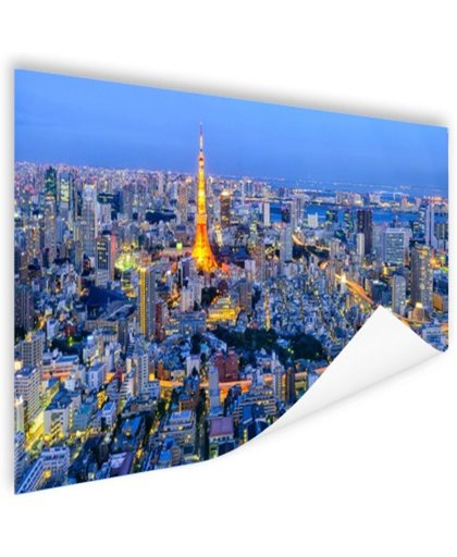 FotoCadeau.nl - Tokio stad skyline Poster 180x120 cm - Foto print op Poster (wanddecoratie)