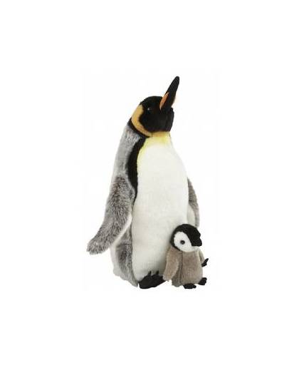 Pluche pinguin met jong 40 cm