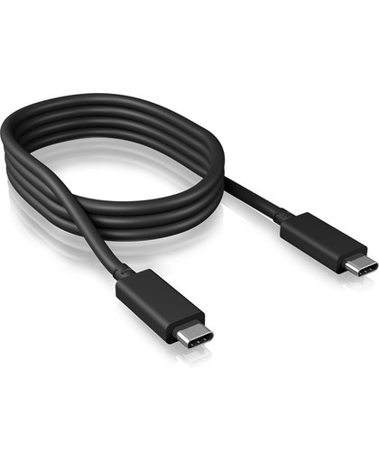 ICY BOX IB-CB018-C31 USB-kabel 1 m USB C Mannelijk Zwart