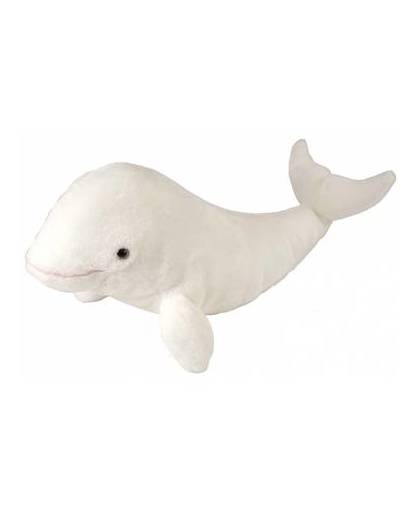 Pluche witte walvis 38 cm
