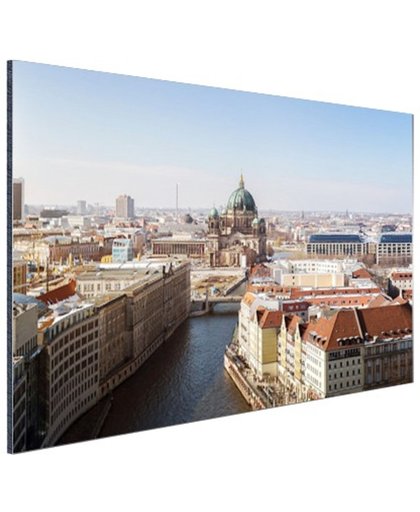 FotoCadeau.nl - Berlijns stadsbeeld met kathedraal Aluminium 60x40 cm - Foto print op Aluminium (metaal wanddecoratie)
