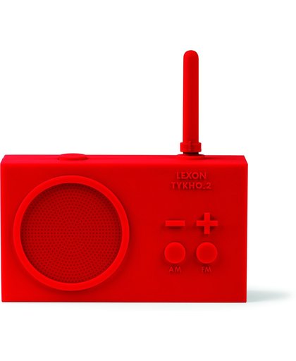 Lexon TYKHO 2 radio rechargeable Red