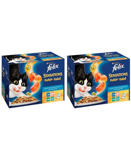 Felix 12X100G Sensations Vis Selectie In Gelei (verpakt per 2) - 24 pakjes