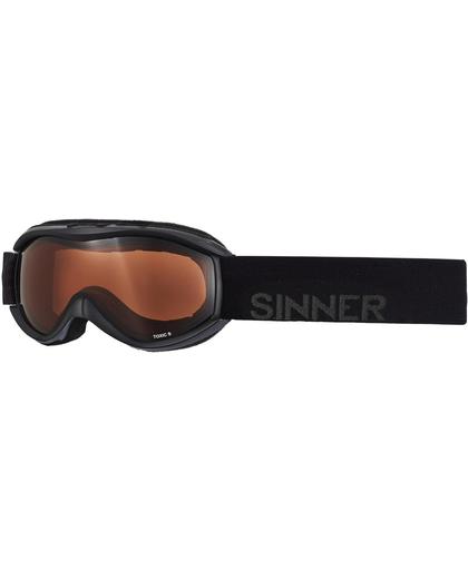 Sinner Toxic S - Skibril - Kinderen - Zwart