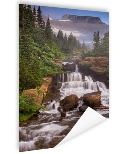 FotoCadeau.nl - Lunch Creek watervallen Amerika Poster 120x180 cm - Foto print op Poster (wanddecoratie)