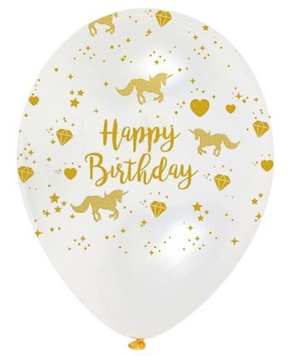 Unicorn Happy birthday ballonnen