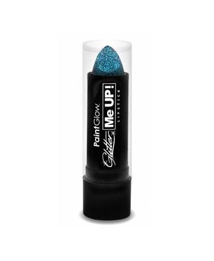 Glitter lippenstift blauw