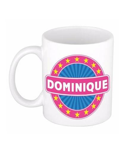 Dominique naam koffie mok / beker 300 ml - namen mokken