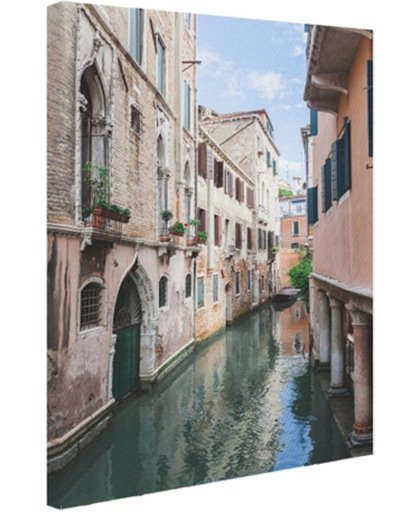 Pittoresk Venetiaans kanaal Canvas 120x180 cm - Foto print op Canvas schilderij (Wanddecoratie)