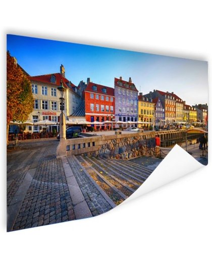 FotoCadeau.nl - Kleurrijke huizen Kopenhagen Poster 120x80 cm - Foto print op Poster (wanddecoratie)