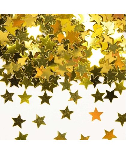 Gouden sterren confetti zakjes van 42 gram