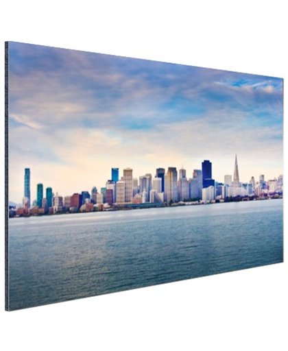 San Francisco skyline Aluminium 180x120 cm - Foto print op Aluminium (metaal wanddecoratie)