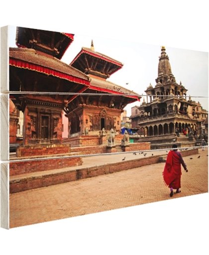 FotoCadeau.nl - Durbar plein Kathmandu Hout 60x40 cm - Foto print op Hout (Wanddecoratie)