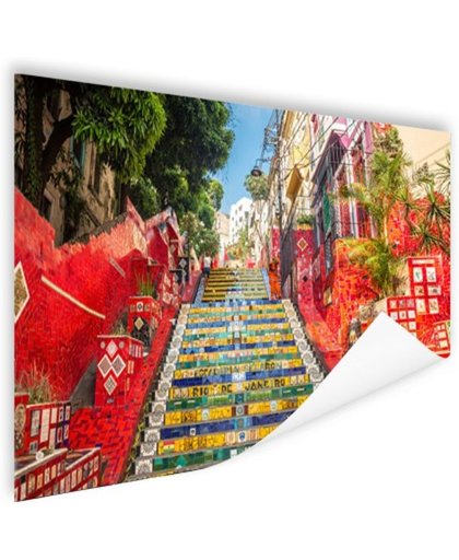 FotoCadeau.nl - Selaron trappen Rio de Janeiro Poster 180x120 cm - Foto print op Poster (wanddecoratie)
