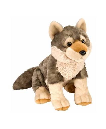 Pluche knuffel wolf 30 cm