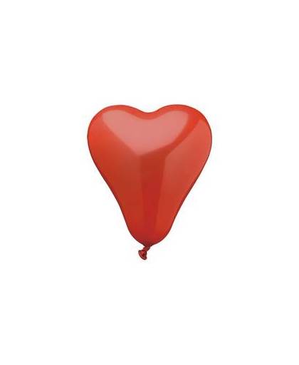 50 hartjes ballonnen rood