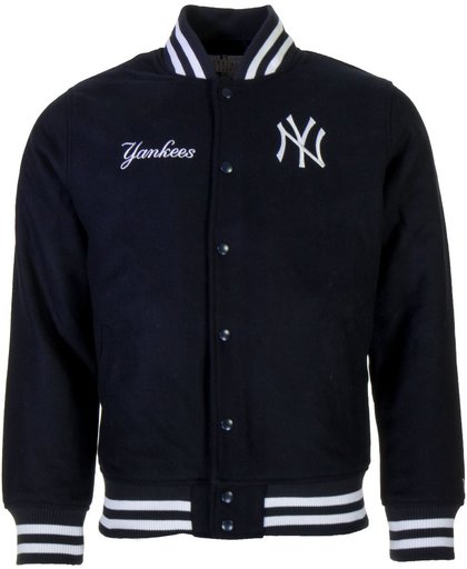 New Era Team Apparal Bomber Jacket NY Yankees Heren  Jas - Maat S  - Mannen - blauw/wit