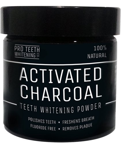 Activated Charcoal - Tandenbleker - 100% natuurlijk poeder voor gladde, witte tanden - 60g
