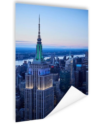 FotoCadeau.nl - Empire State Building bij zonsondergang Poster 80x120 cm - Foto print op Poster (wanddecoratie)