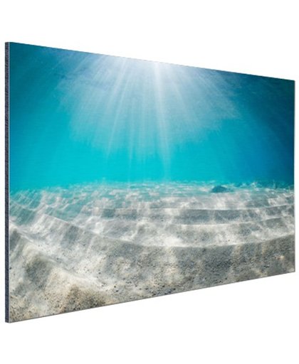 Zonlicht op de zeebodem Aluminium 180x120 cm - Foto print op Aluminium (metaal wanddecoratie)