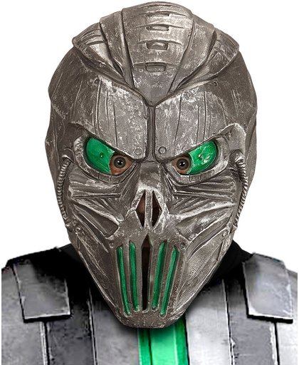 Groen galactisch cyborg masker voor volwassenen