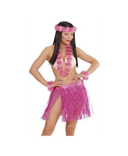 Roze hawaii verkleedset voor dames