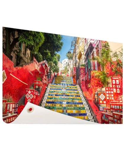 FotoCadeau.nl - Selaron trappen Rio de Janeiro Tuinposter 60x40 cm - Foto op Tuinposter (tuin decoratie)