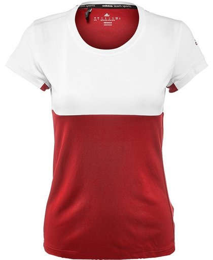 adidas Sportshirt - Maat M  - Vrouwen - rood/wit
