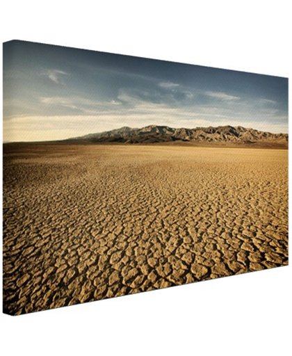 FotoCadeau.nl - Droog woestijngebied Canvas 30x20 cm - Foto print op Canvas schilderij (Wanddecoratie)
