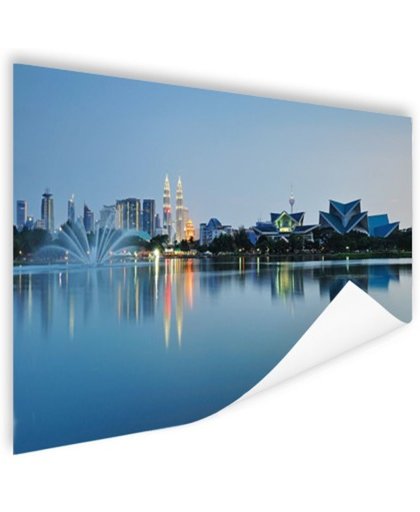FotoCadeau.nl - Weerspiegeling Kuala Lumpur Poster 150x75 cm - Foto print op Poster (wanddecoratie)