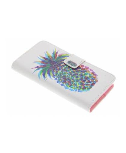 Ananas design tpu booktype hoes voor de sony xperia x compact