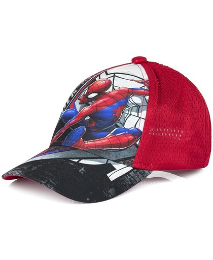 Spiderman pet/cap rood voor kinderen - Baseball cap Marvel Spiderman 54 cm (6-8 jr)