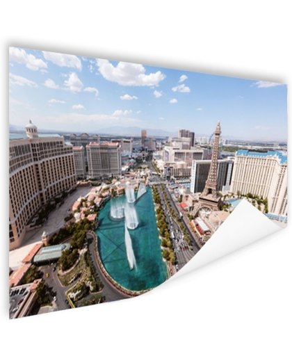 FotoCadeau.nl - Stadsbeeld Las Vegas overdag Poster 180x120 cm - Foto print op Poster (wanddecoratie)