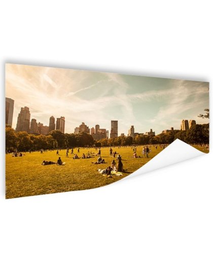 FotoCadeau.nl - Central Park zonnig Poster 150x75 cm - Foto print op Poster (wanddecoratie)