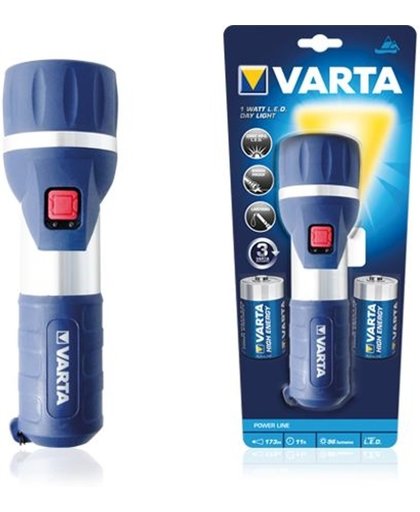 Varta Power Line 17626 Zaklamp Blauw LED