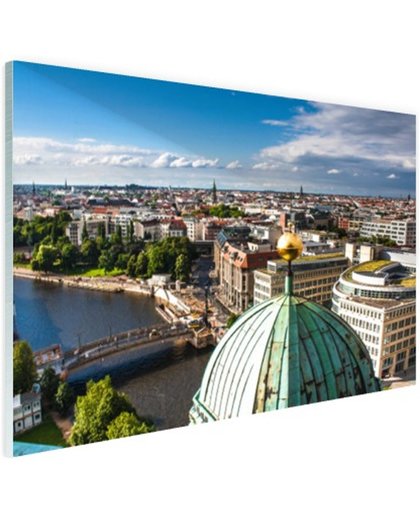 FotoCadeau.nl - Vrolijk uitzicht op Berlijn Glas 120x80 cm - Foto print op Glas (Plexiglas wanddecoratie)