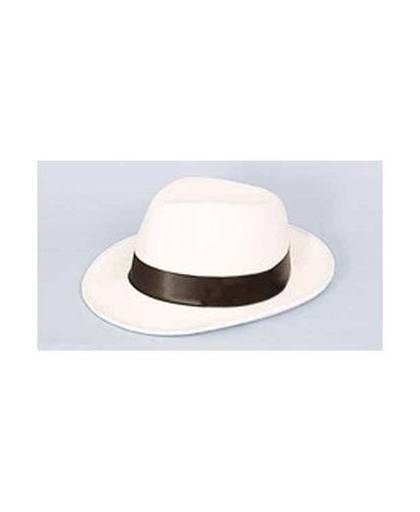 Al capone hoed wit met zwart