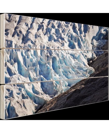 FotoCadeau.nl - Gletsjer detailfoto Hout 60x40 cm - Foto print op Hout (Wanddecoratie)