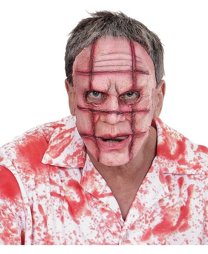 "Halloween masker van zwaar verwond gezicht volwassenen - Verkleedmasker - One size"