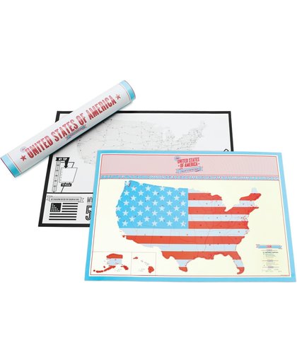 Luckies Kras Kaart - Scratch Map - USA - Reiseditie