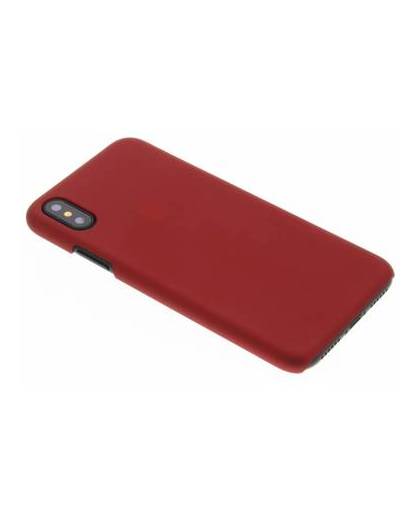 Rood effen hardcase hoesje voor de iphone x