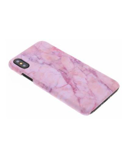 Roze marmer design hardcase hoesje voor de iphone x
