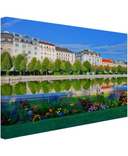 Het Belvedere Paleis Canvas 180x120 cm - Foto print op Canvas schilderij (Wanddecoratie)