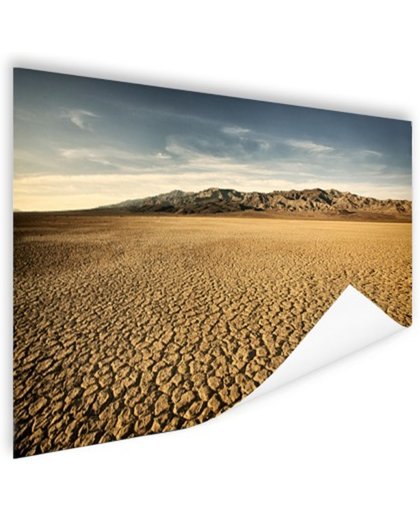 FotoCadeau.nl - Droog woestijngebied Poster 90x60 cm - Foto print op Poster (wanddecoratie)